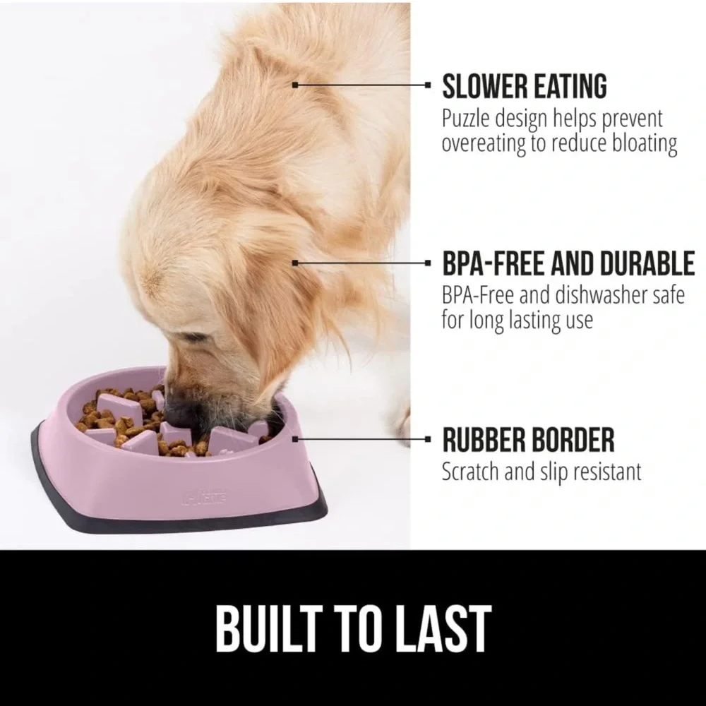 Slow Feeder Cat and Dog Bowl. Hold 1 cup of food. 7.2 inches